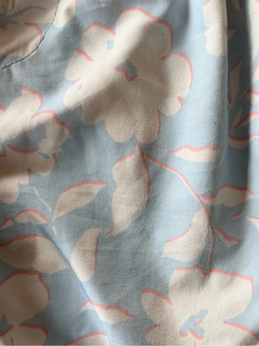 Boys Light Blue Floral Swim Shorts with Elastic Waist
